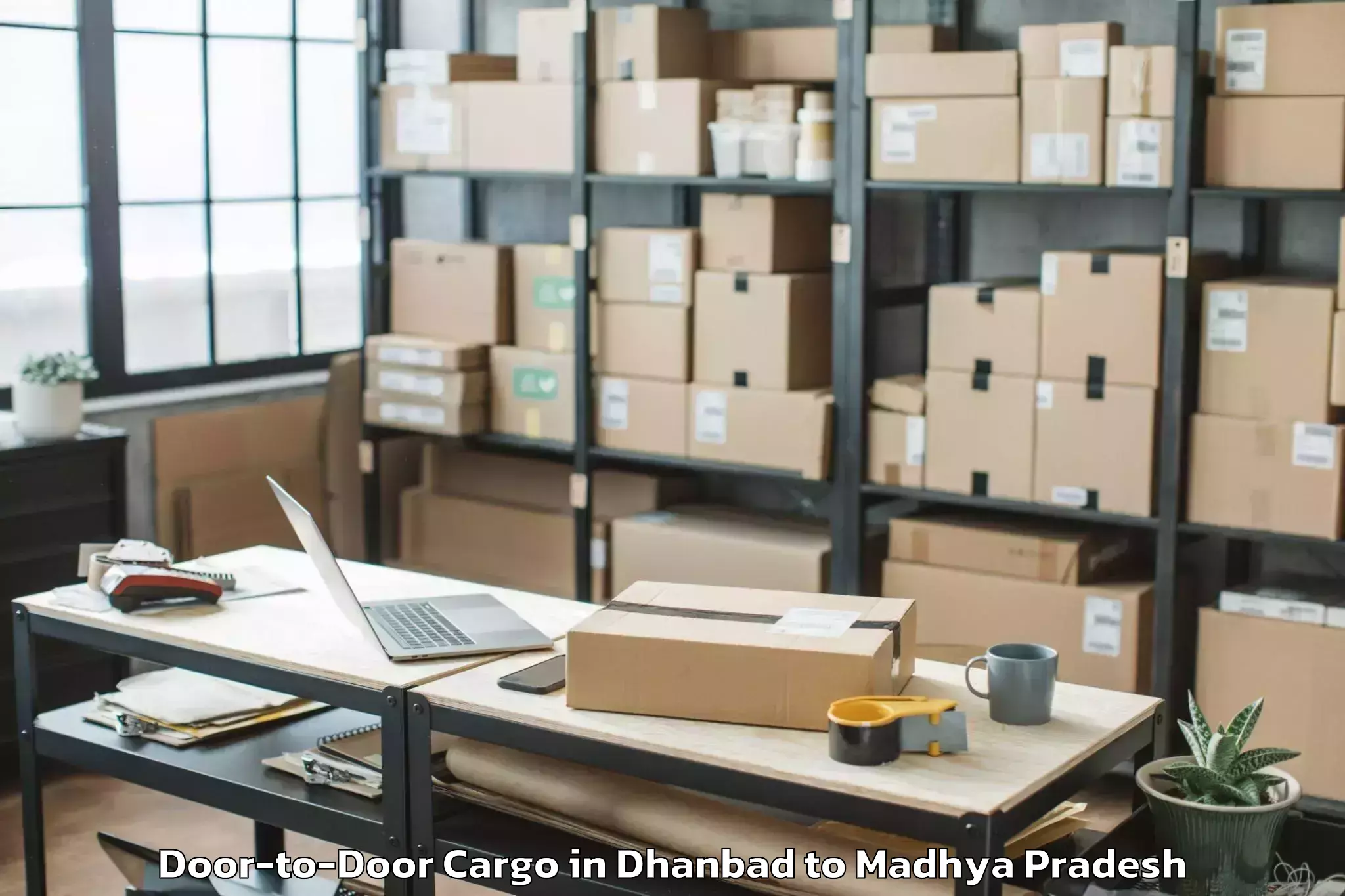 Reliable Dhanbad to Prithvipur Door To Door Cargo